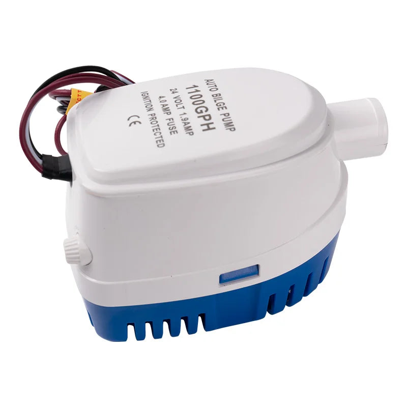 1100GPH Marine Automatic Bilge Pump 12V 24V DC 1100 GPH Submersible Pump Marine Automatic Bilge Pump for Boat