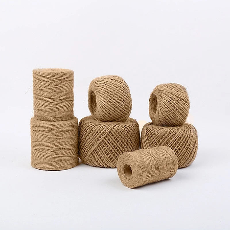 Hot Sales 3 Ply 100% Nature Fiber Twisted Hemp Twine Manila Cord Jute Rope for Packaging