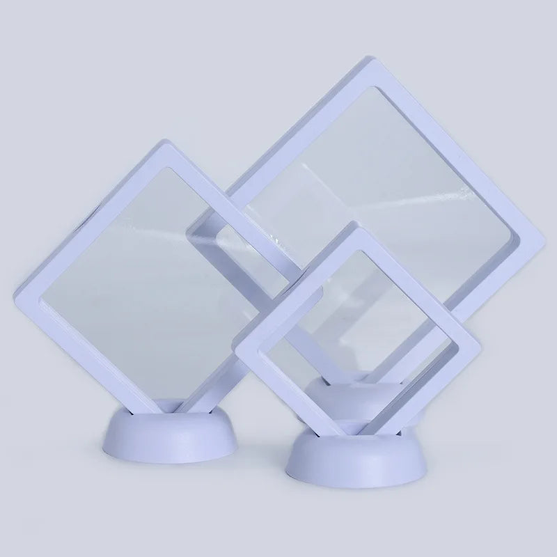 Wholesale 5*5cmDisplay Box  Packaging Cases for Jewelry Black White Acrylic Transparent Jewelry Box