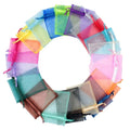 Wholesale Organza Bag with Logo Drawstring Pouches Solid Color Cosmetic Lace Bags Wedding Candy Mesh Pouch