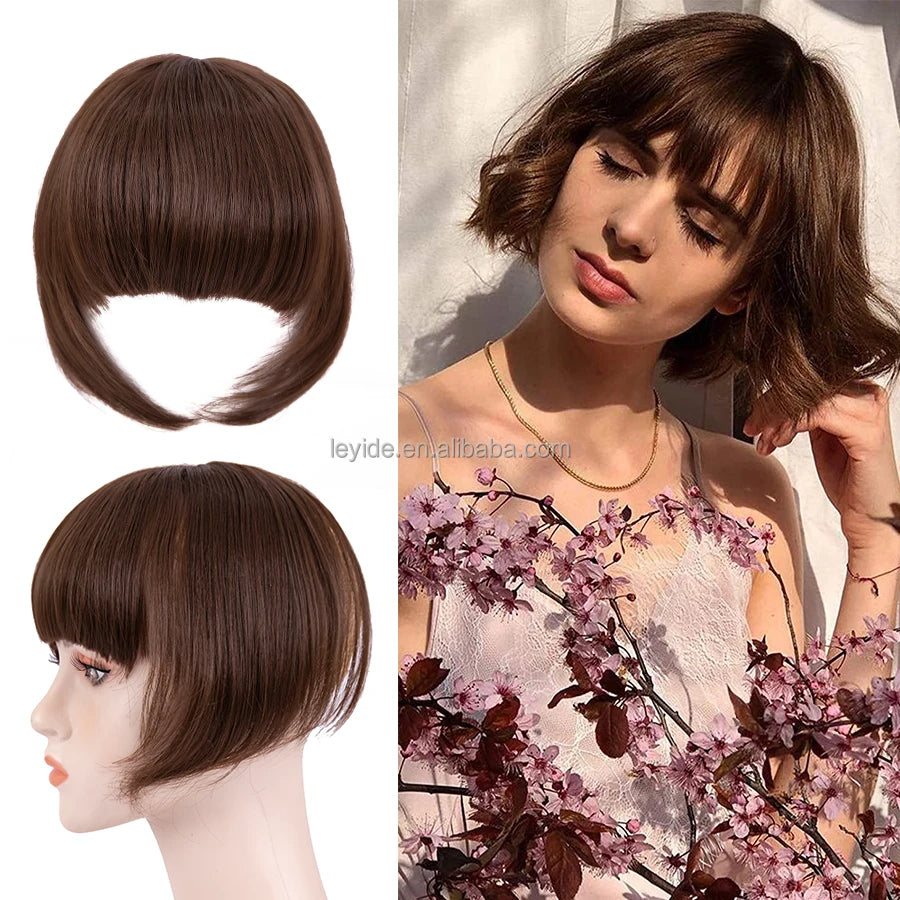 Hot Selling Cheap Natural Black to Cover Gray Hair Top Hairpiece Synthetic Clip in Hair Topper for Thinning Hair Womens