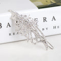 LUOTEEMI Wholesale NEW Fashion Butterfly Zircon Crystal Hair Clip Wedding Gift Hair Accessories for Women