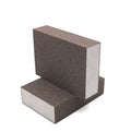 ZY Customizable 100*98*25mm Rectangle Sponge Wet Dry Polishing Grinding Block Waterproof Abrasive for Sanding Tools OEM