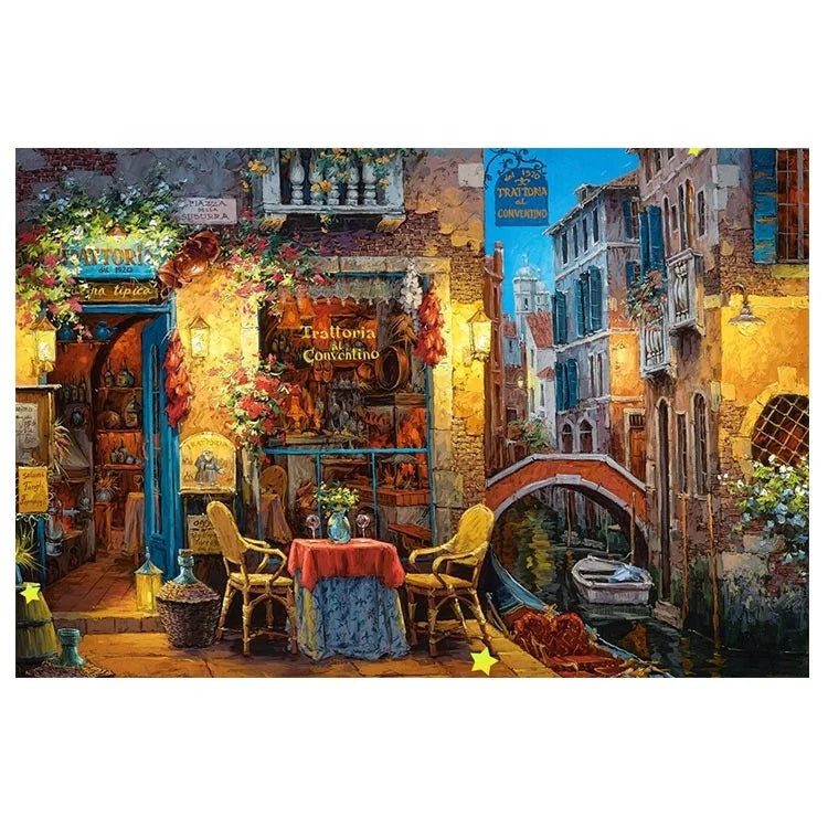 Ever Moment Diamond Painting Warm House Scenery Full Square Drill Decoration Home 3F245
