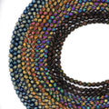 2024 Factory Hot Sale Plated Color Non-magnetic Hematite Cut Angular Hematite Loose Bead for Jewelry Making