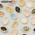 MD81 4pcs/lot Wholesale Jewelry Accessories18k Gold Platedcoppernatural Stonehand Madecharmsdiy Pendantsmaking Findings
