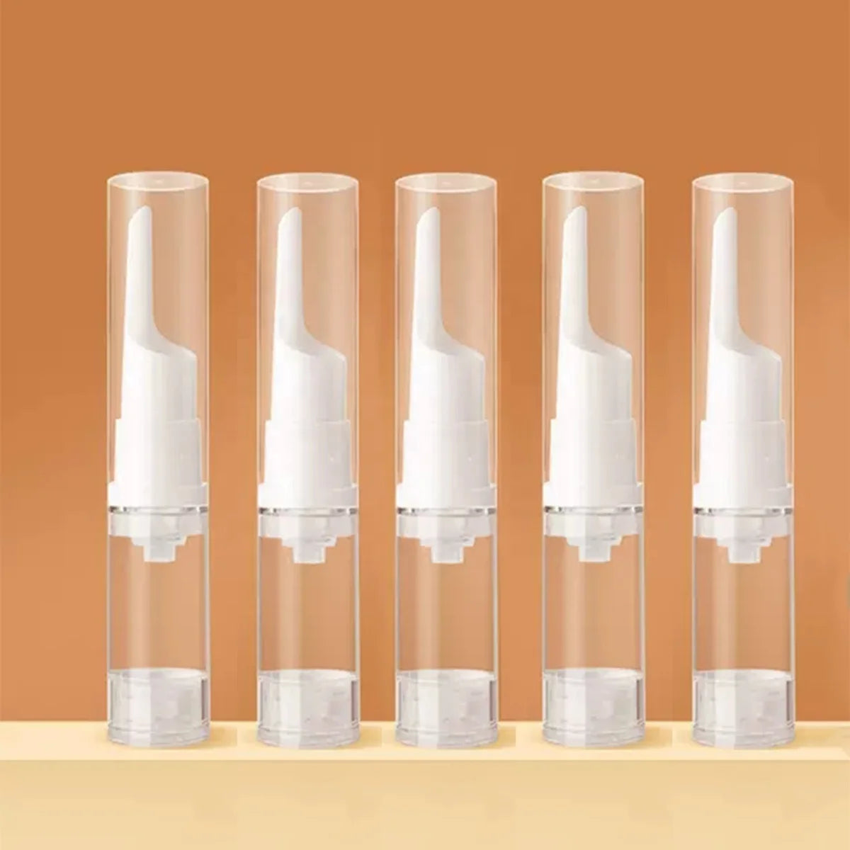 Empty Sample Pocket Size 5ML Plastic Vacuum Airless Eyes Cream Cosmetic Packaging Face Cream Foundation Lotion Bottle