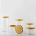 Custom Luxury Transparent PET Plastic Jars 100g 200g 400g with Lids for Eye Cream & Skin Care