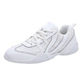 Competitive Aerobics Shoes for Female Cheerleaders Children Soft Square Sole Gymnastics Training Dance Shoes Made of Leather
