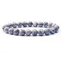 Adjustable 8mm Natural Gemstone Bead Bracelet Healing Crystal Yoga Bangles for Men and Women Fashion Stretch Bracelet