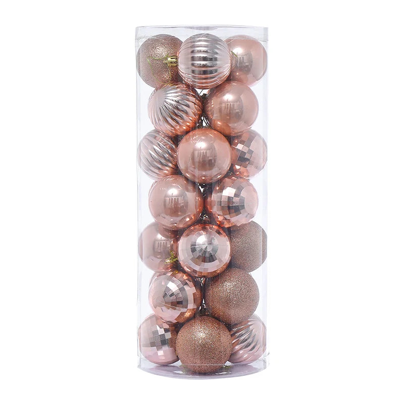 Bolas Adornos De Navidad Christmas Plastic Hanging Ball Set Xmas Bauble Ornament Christmas Ball for Christmas Tree Decoration