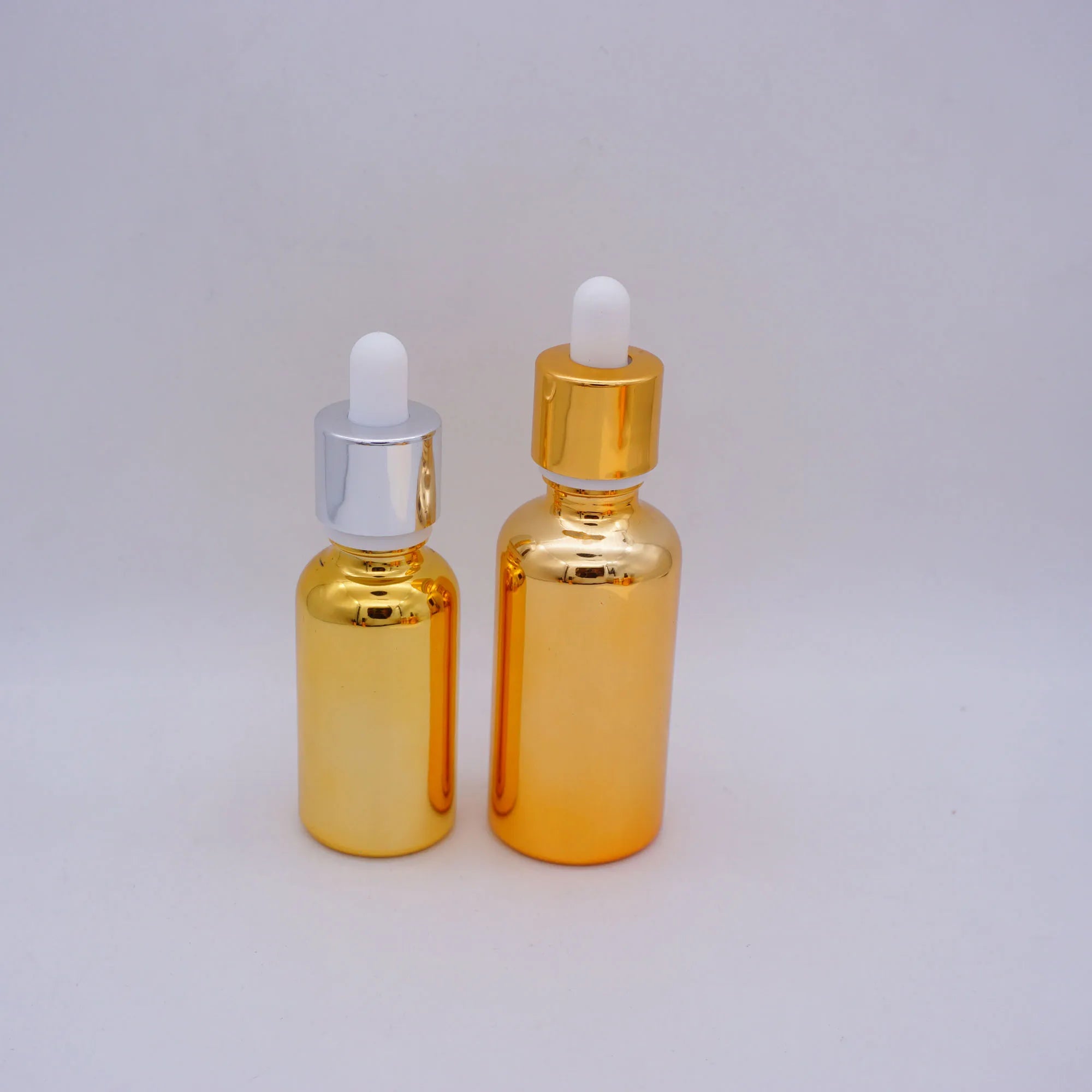 10ml Dropper Bottles Gold Glass With Hot Stamping