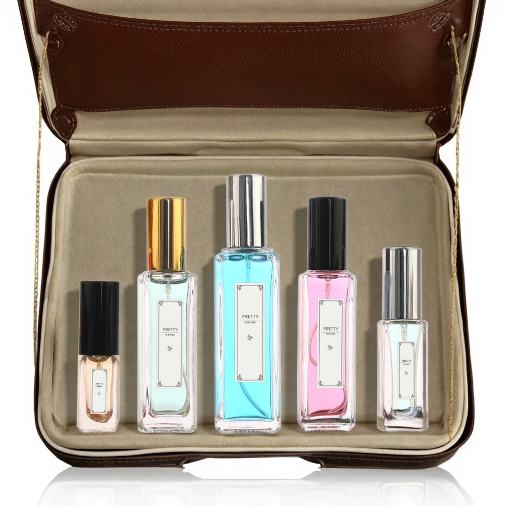 Wholesale Small Cosmetic Glass Spray Bottles Square 5ml 10ml 20ml 35ml Recyclable with Screw Cap Free Sample