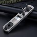 Titanium Alloy Telescopic Crowbar Bottle Opener Screwdriver Wrench Outdoor Camping EDC Hand Tools With 2 Batch Head Camping Tool
