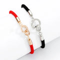 New Double Ring Couple Bracelets Men and Women Commemorative Gifts Wild Interlocking Bracelet Hand-woven Hand Rope