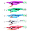 Factory Price Quality Squid Jig Luminous Fishing Lures Baits Japan Hooks Round Body Wooden Shrimp Jig Hook