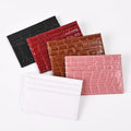 Cheap Price Crocodile Pattern Card Holder PU Leather Credit Card Holder for Promotional Gift