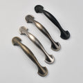 Modern European Single-Hole Zinc Alloy Wardrobe Door Handle American Style Minimalist Black Drawer for Kitchen Cabinets Dresser