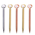 Wholesale Custom Design Diamond Crystal Kawaii Cute Metal Pens for Women Bulk Sport Logo Pens 1.0mm Writing Width