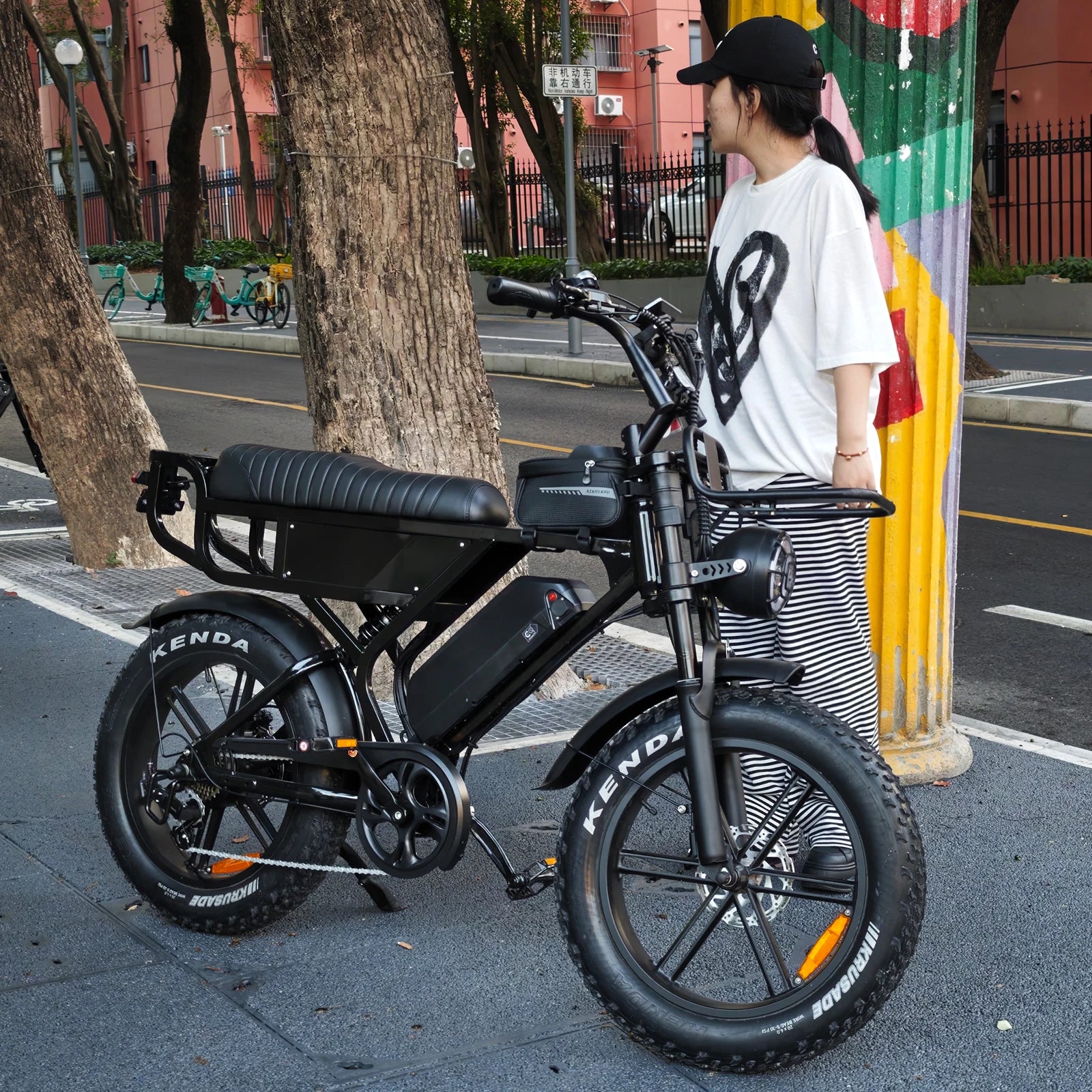 VOMO X90 E-BIKE Battery Version Ebike with Rear Seat Fatbike 250w Electric Bike VOMO Eu Warehouse FAT E BIKE
