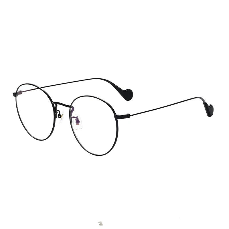 Luxury Flexible Alloy Titanium Round Glasses Frames Men Women Optical Frame Eye Myopia Prescription Spectacle