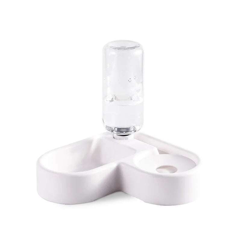 Dual Anti-Slip Bottom Plastic Pet Bowls Multi-Function  Double Bowl for Dog Food & Water Premium Pet Bowls & Feeders