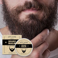Private Label Vegan Vanilla Beard Balm Wax Kit Softening & Nourishing Beard Balm with Sweet Vanilla Scent for Healthy Beards