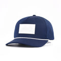 Trucker hat with leather patches Solid Blank Hat for Mens Womens Adjustable Strap Light Weight laser perforated hat