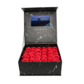 Wooden Material Stock Shipping Upload Message Invitation 7 Inch Hd Lcd Display Gift Flower Video Brochure Box