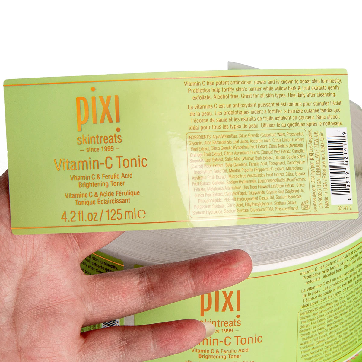 Custom Logo Printing Waterproof Cosmetic Bottles Labels Adhesive Vinyl Labels for Cosmetics Packaging