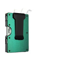 Wholesale Minimalist Wallet for Men Money Clip Aluminum Metal Wallet Travel Accessories Credit Cardholder with Cash Strap