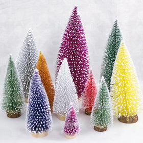 YH-124 Wholesale 15/20/25/30cm Miniature Pine Tree Tabletop Christmas Tree