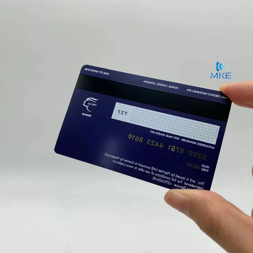 Rewritable Magnetric Stripe Signature Strip Business Metal Cards