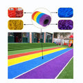 Colorful Outdoor Artificial Grass Carpet/ Kindergarten Red Yellow Blue Purple Turf