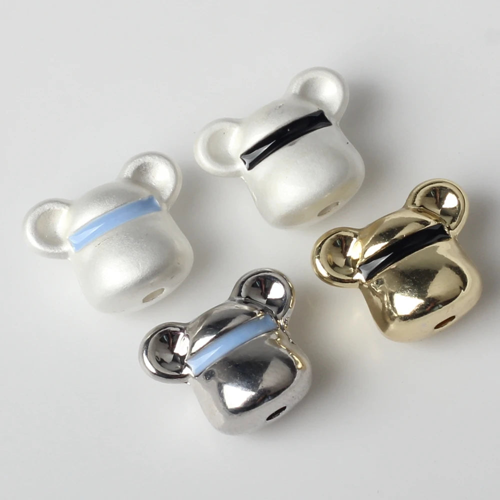 Best Quality Bracelet Necklace DIY Accessories Bear Shape Loose Beads Zinc Alloy Pendants Charms for Sale