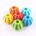 TPR Indestructible Treat Dispensing Ball Leaky Chew Bite Interactive Pet Ball Chew Dog Toy