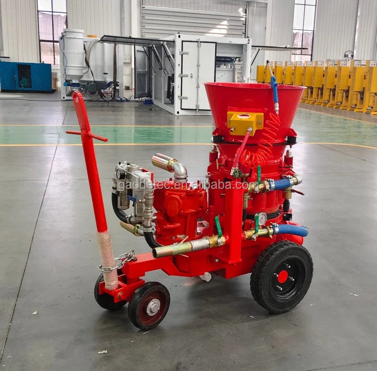 3m3/h Portable Air Motor Drive Dry Refractory Gunning Shotcrete Machine
