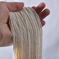 2-3mm Tiny Flat Round Freshwater Loose Pearls 37-38cm/Strand Natrual White Good Luster Pearl Beads for Necklace Jewelry Making