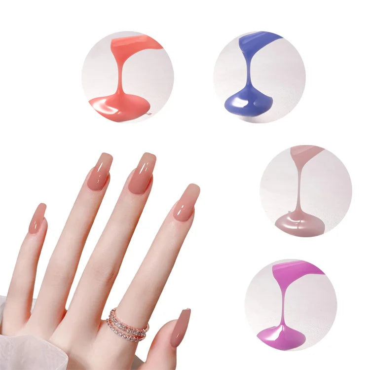 Hot Sale Uv Led Extension Thick Jelly Builder Uv Gel Self Level for Nails