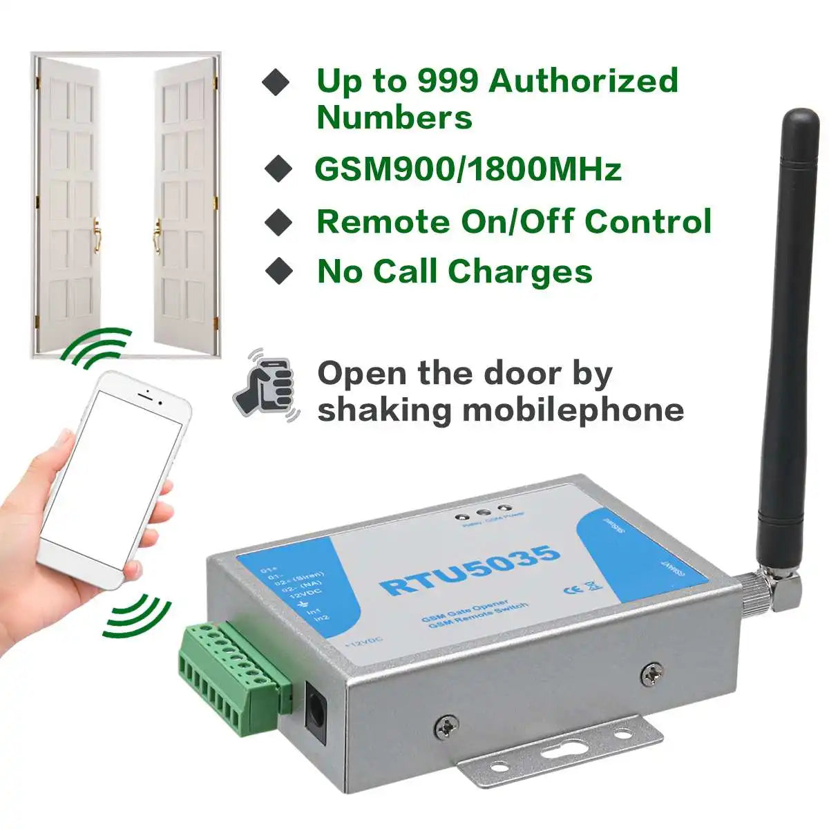 Smart 4G Rtu5035 Relay GSM Gate Opener Switch Door Controller