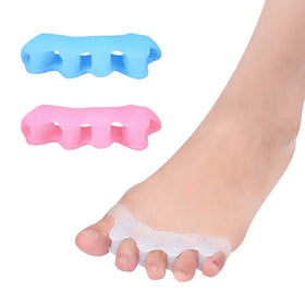 Soft 5-Toe Gel Separator Insole Comfort Plantar Fasciitis Tense Hammer Toe Corrector Bunion Spacer Stretcher