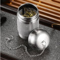 Stainless Steel Cooking Spices Infuser Fine Mesh Loose Tea Herbal Strainer Filter with Extended Chain Kitchen Seasoning Balls