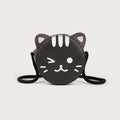 Girls Cute Crossbody Bag Cat Pvc Messenger Bags Shoulder Change Purse Wallet New Design Toddler Baby Cartoon for Kids Customized