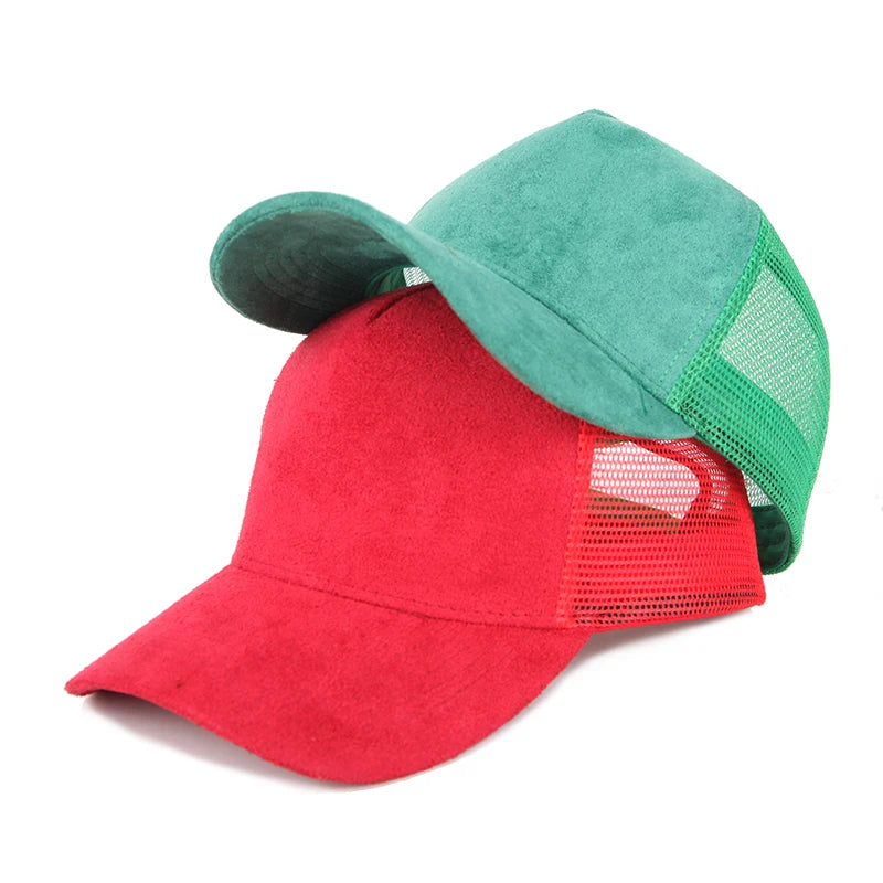Fast Delivery Custom Suede Trucker Caps Sports Cap Wholesale 3d Embroidered logo Trucker Hats