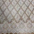 Guangzhou Supplier Floral Bridal Chantilly Lace Fabric Eyelash Edge LT21499