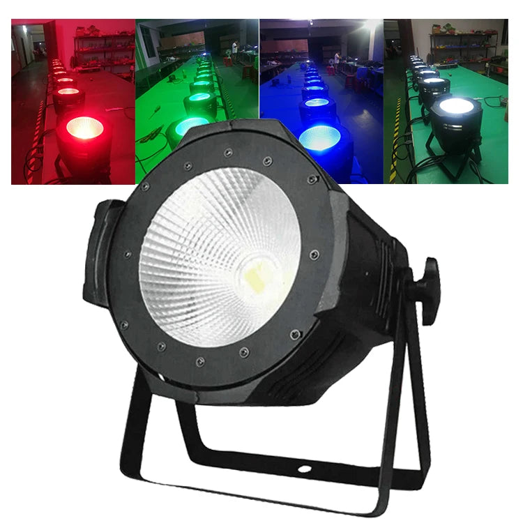 High Power 200W Rgbw 4In1 Color Dmx Control Can Led Cob Par Light for Dj Disco