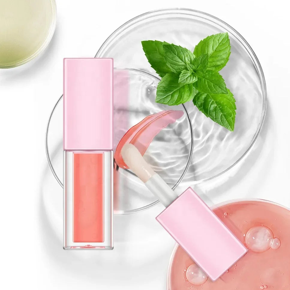 Wholesale Hot Sale High-quality Deeply Hydrating Herbal Fruit Flavor Private Label Lip Plumper Oil