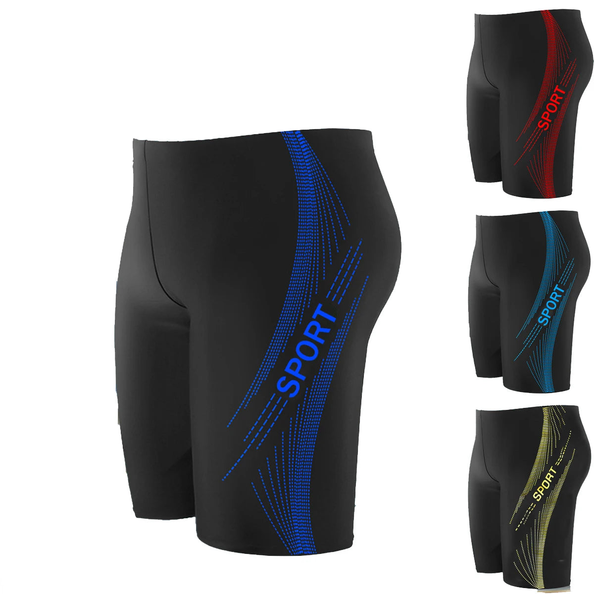 Men's Short Swim Trunks Comfortable Boxers Plus Size Swimwear for Men