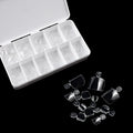 Handmade 550-Piece Nail Art Collection Simple Fashionable French Style Short Removable ABS Fake Toenails INS Press Nails