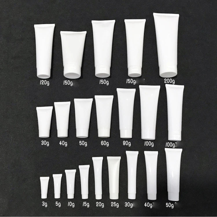White Cosmetic Soft Bottle Lotion Squeeze Tube Facial Cleanser Cream Packaging Tube for Face Wash